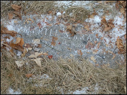 Myrtle's grave